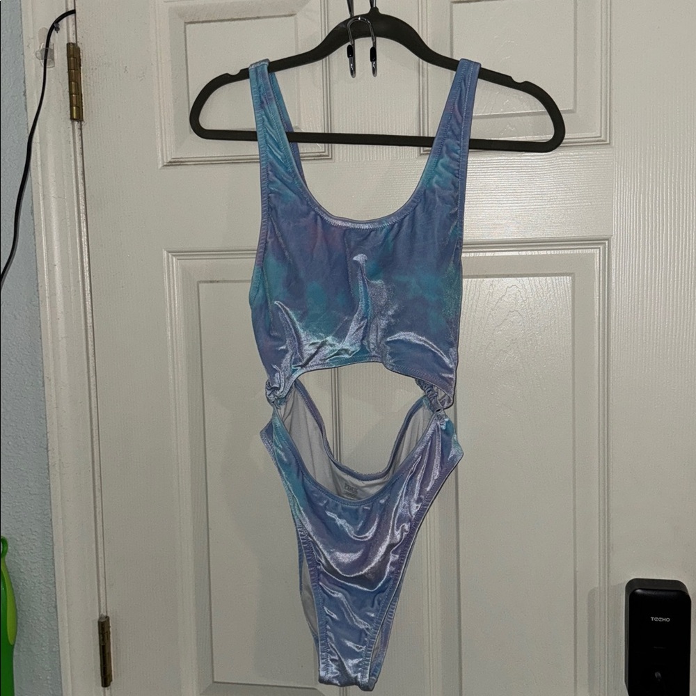 PINK Victoria's Secret Shimmering Velour Swimsuit